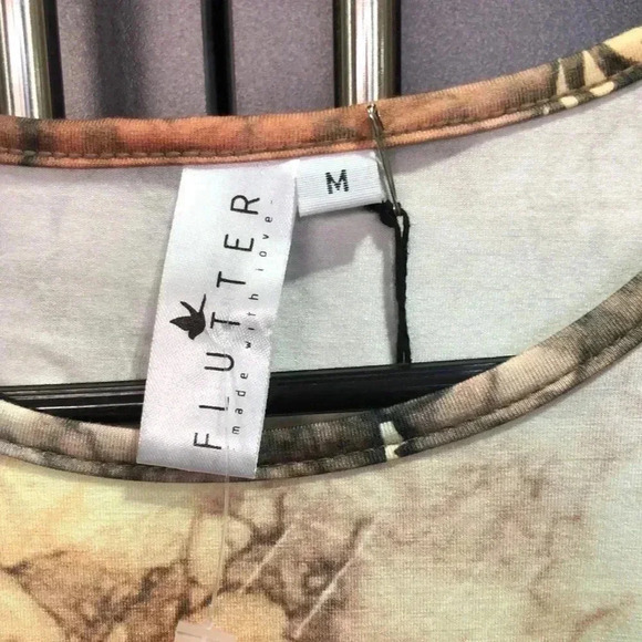 Flutter long sleeve, multicolor, hip pockets, round neck soft comfy feel - Picture 8 of 12